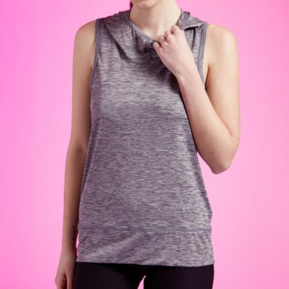 Black Heather Vital Racerback Hoodie